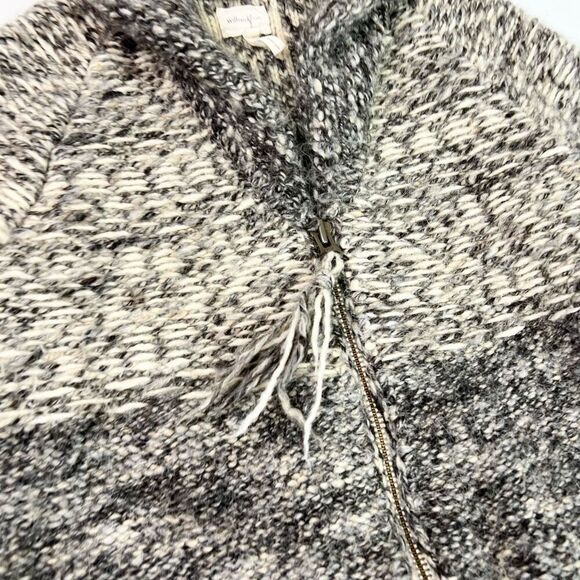 Wilfred Free Sweater Womens Large Gray Alpaca Wool Blend Full Zip Shawl Collar - Picture 2 of 10